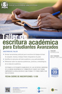 TALLER DE LECTURA Y ESCRITURA ACADÉMICA